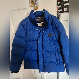 Gucci Men's Blue Puffer Jacket